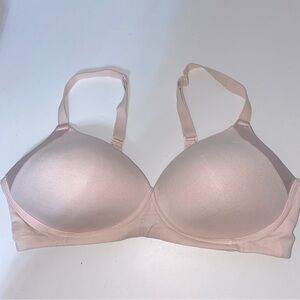 Bali Wireless Bra 38C Pastel Pink Cotton T Shirt Bralette Comfy Sleep Lounge GUC